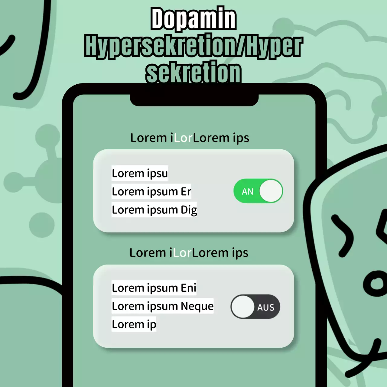 Gestalten Sie einen farbenfrohen, illustrierten TelefonrahmenEinführung in Dopamin