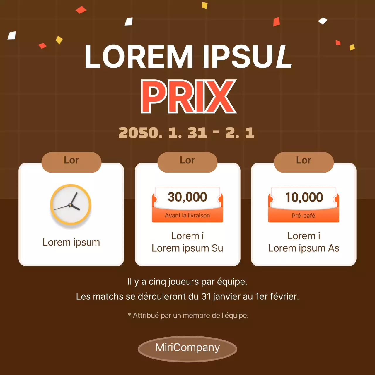 Tons bruns et points rouges Evénement interne du Nouvel An Athletics Card News