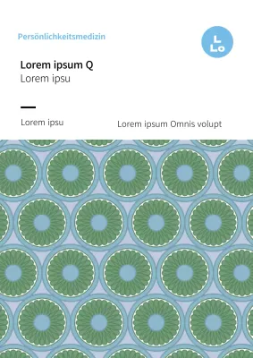 Blaues Muster Traditionelles Lebensmittel Hanwa Etikett