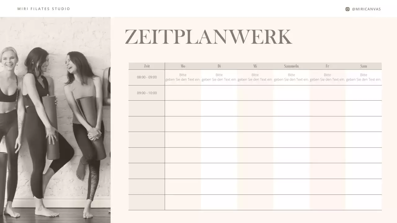 Eine moderne Einführung in Pilates in Beige und Braun