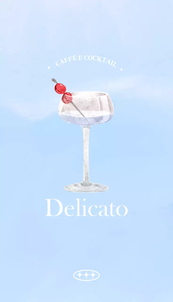 Biglietto da visita per caffè luminoso in azzurro e bianco