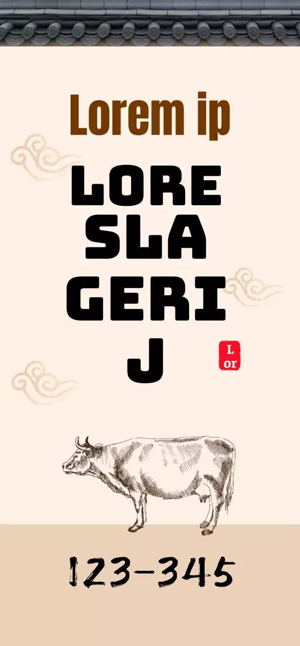 Traditioneel concept slagerij in een beige betegeld huis