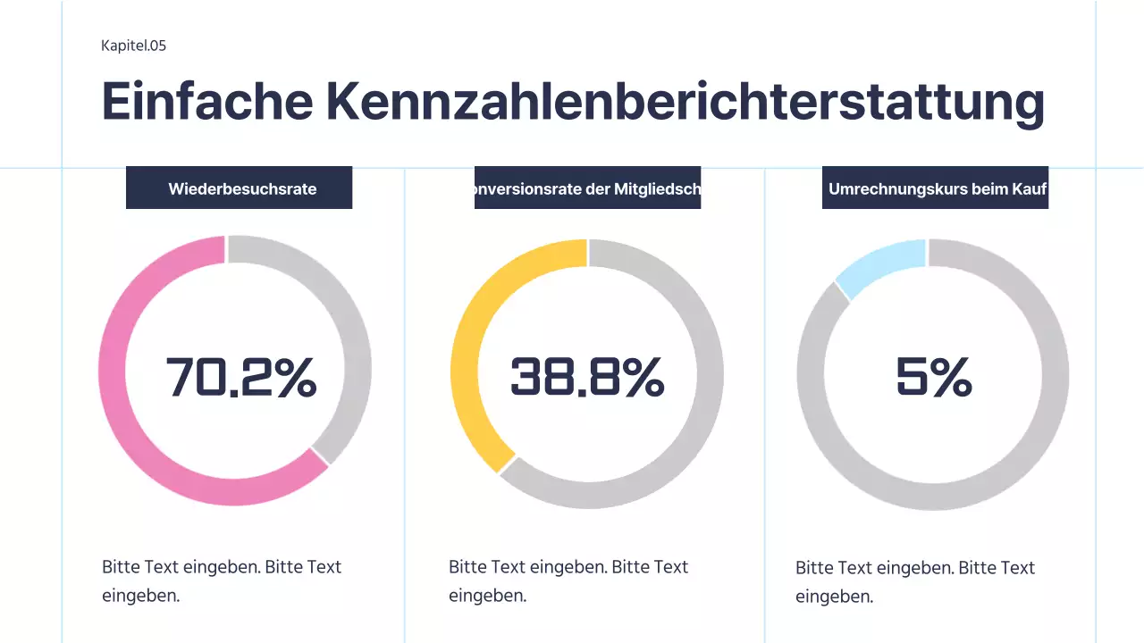 Einfache Business-Infografik mit rosa Akzenten auf weißem Hintergrund