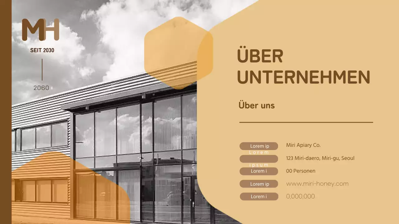 Ein gelb-brauner, kitschiger Brief einer Firma für Bioprodukte