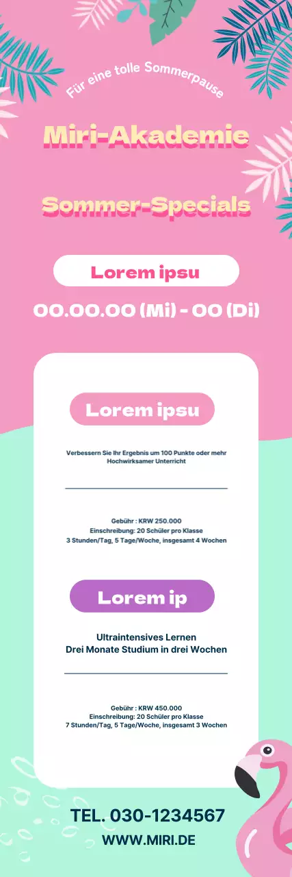 Eine besondere Ankündigung mit einem tropischen Twist