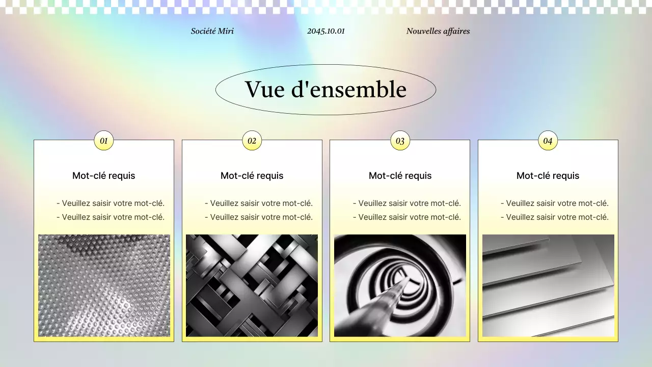 Proposition de projet d'entreprise kitsch en jaune