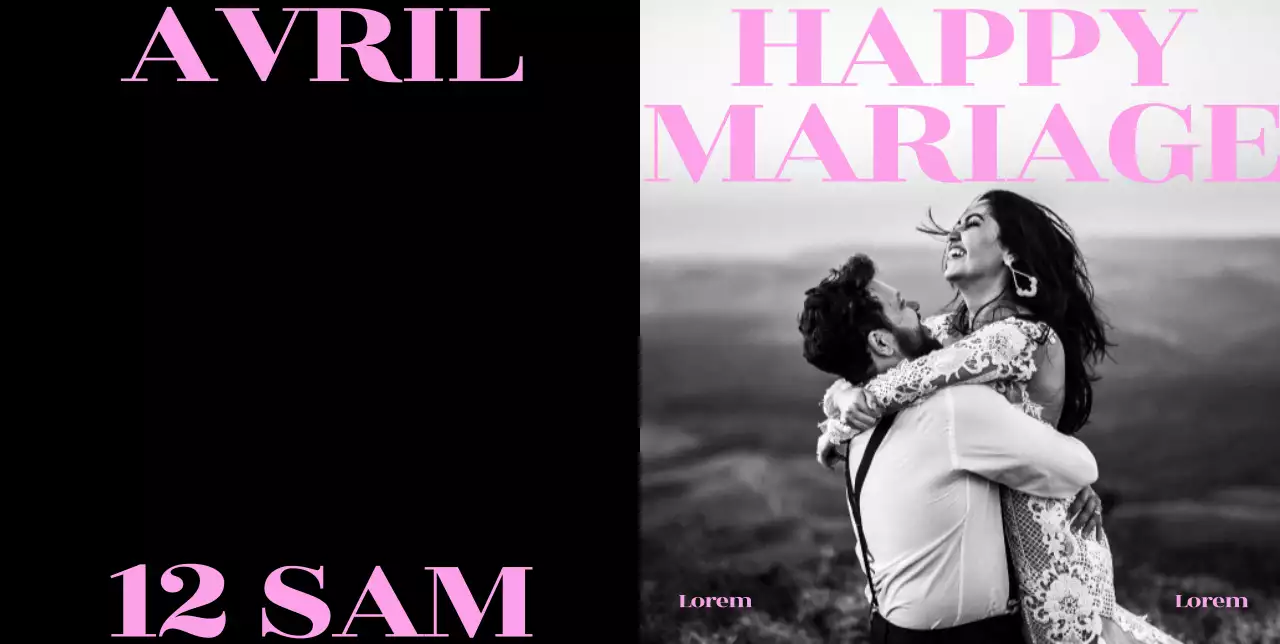 Photographie de mariage en noir et blanc, monochrome et émotionnelle