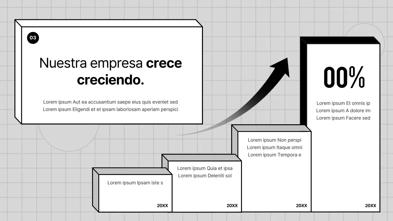 Perfil gris y geométrico de una empresa PT