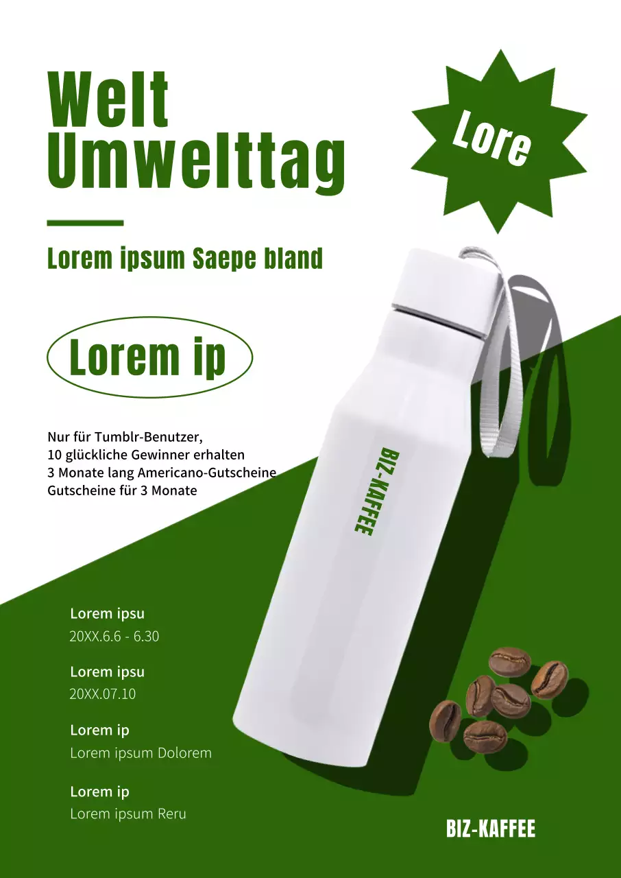 Förderung einer grünen Veranstaltung zum Weltumwelttag Tumblr