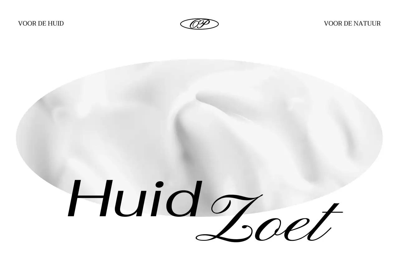 Luxe concept bedankkaart voor een cosmeticamerk met witte en zwarte cosmetica en een foto van de oceaan.