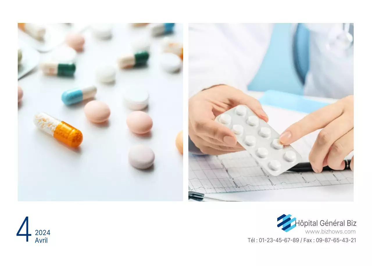 Hôpital simple blanc marine