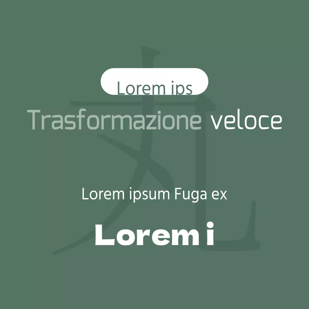 Trasformazione rapida