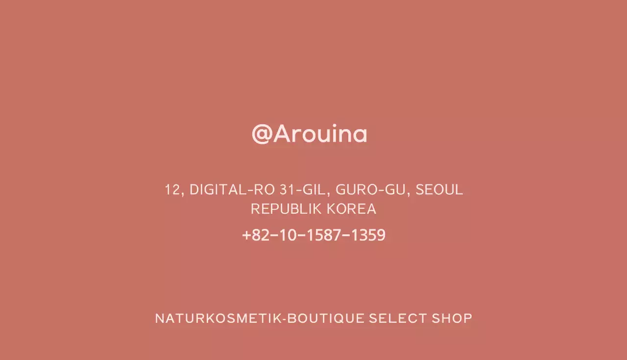 Editorial Shop Visitenkarte mit kursiven Emblem Logo auf rosa Hintergrund