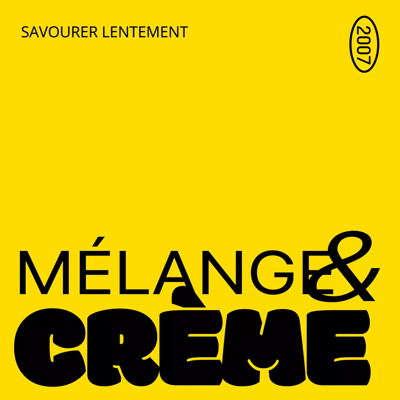 Faites la promotion d'un concept de café branché avec une illustration de style graffiti jaune et noir d'une personne buvant du café.