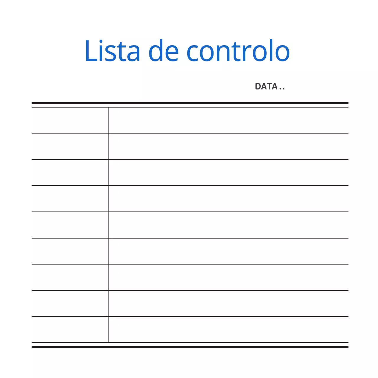 Lista de controlo