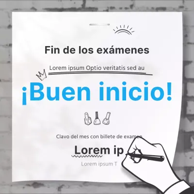 Concepto de papel pintado en negro y azul claro para evento de descuento para estudiantes