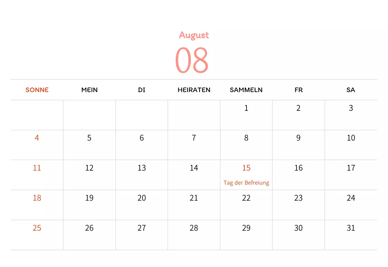 Stempelillustrationen mit einem warmen Konzept