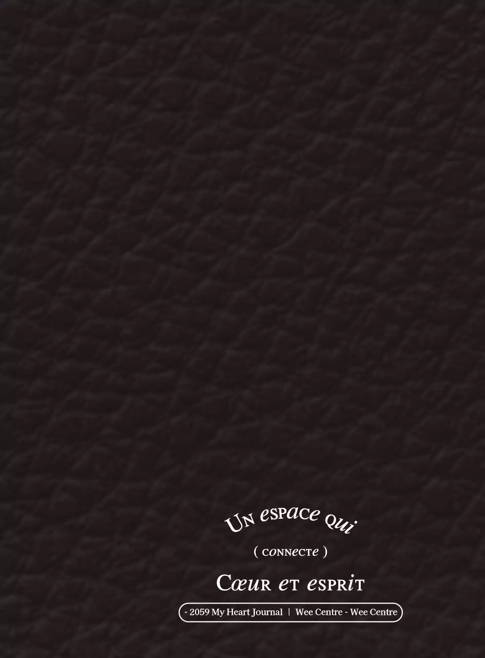 Concept d'amble émotionnel Carnet de bord du centre WEE