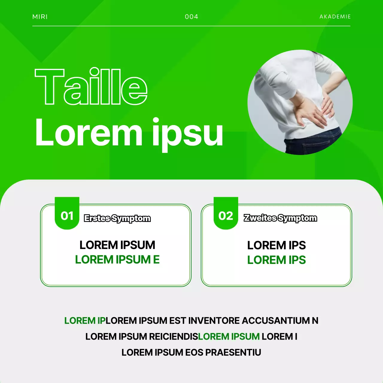 Golfverletzungen in Green und Grey CardNews