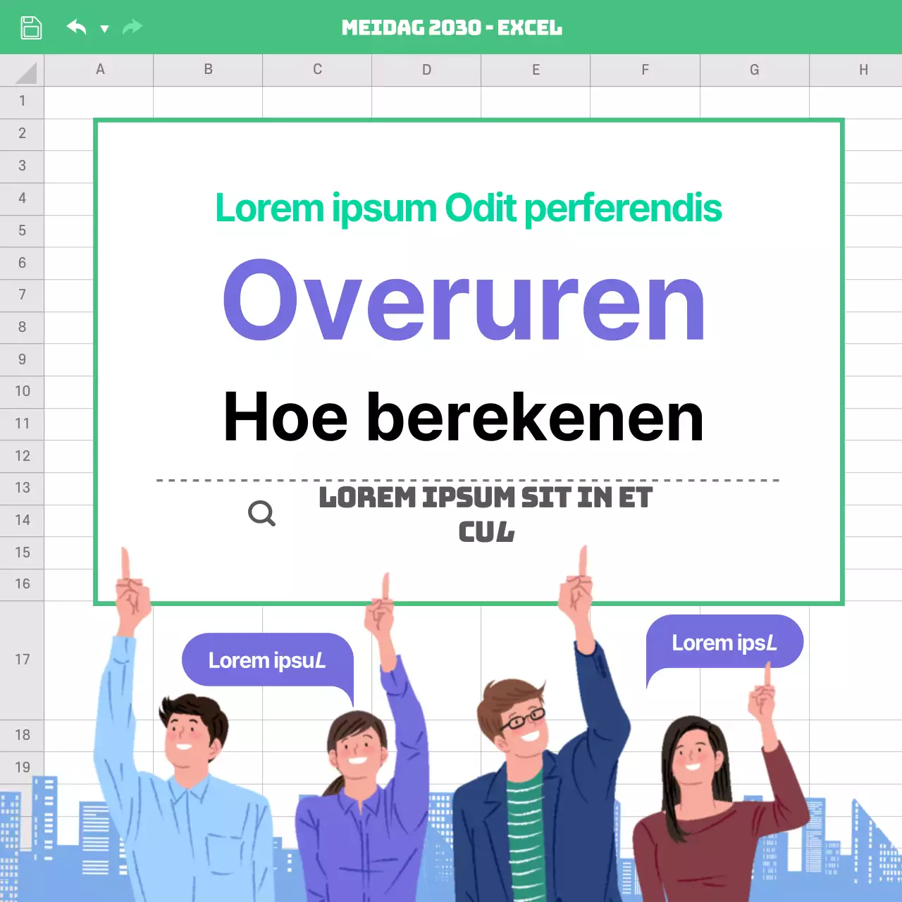 Overuren uitbetalen voor werknemers met een excelsheet voelen Sociale media