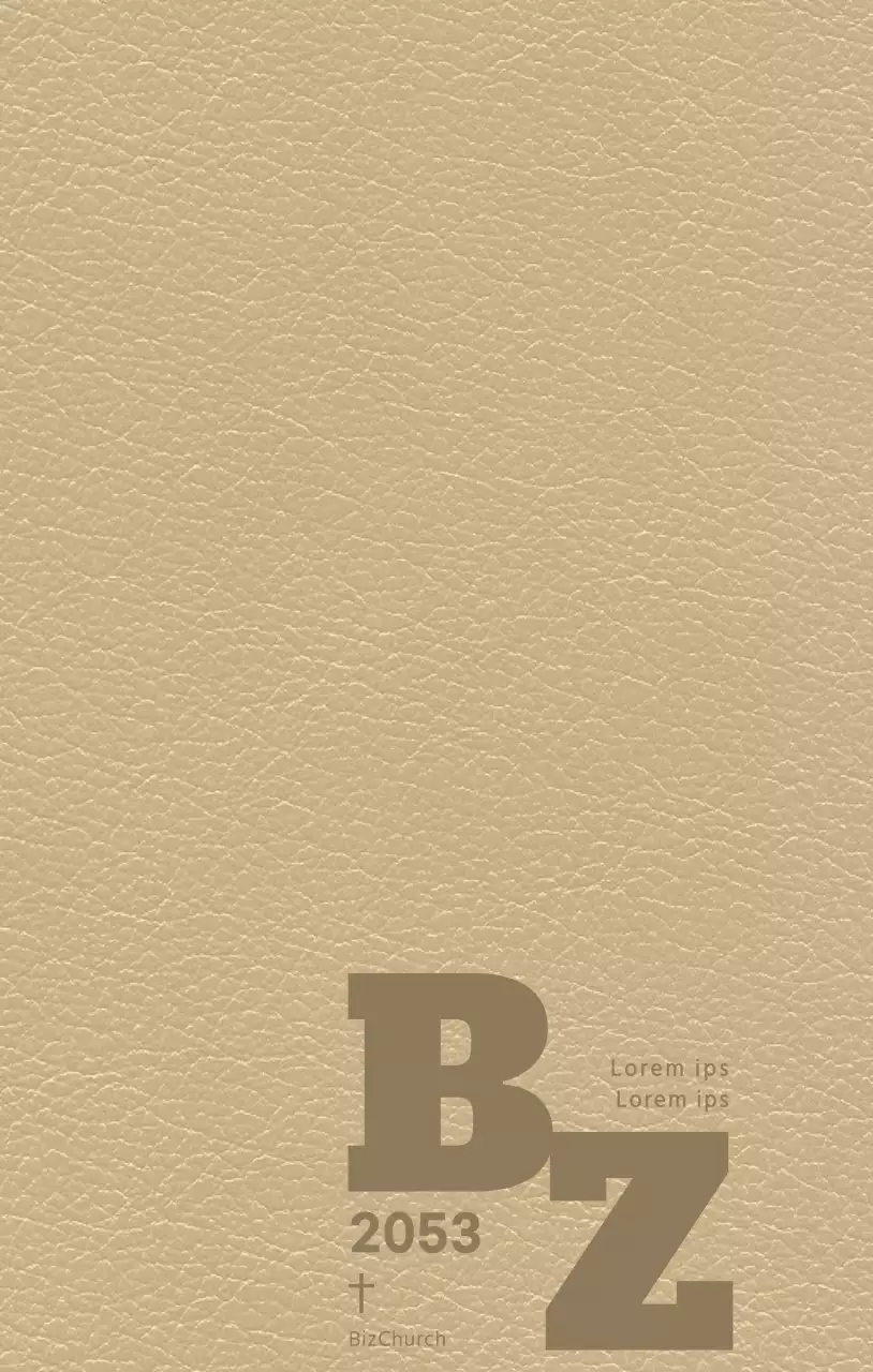 Capa da agenda com as iniciais da igreja