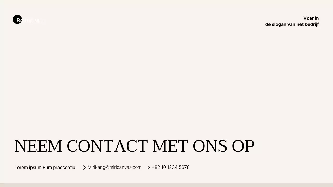 Eenvoudige zakelijke stijl in beige en bruin