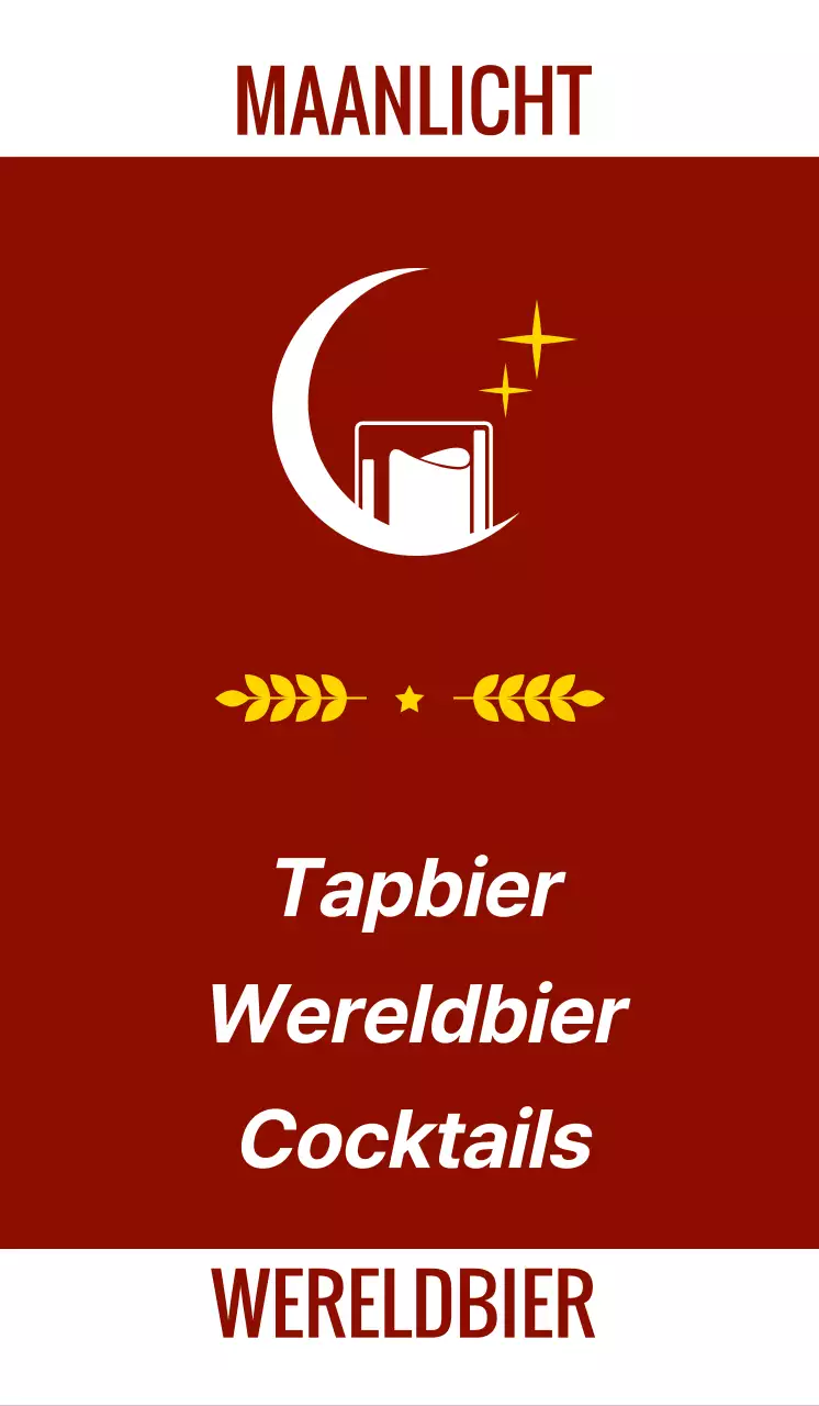 Emotionele pub met wijn en witbier foto's en logo