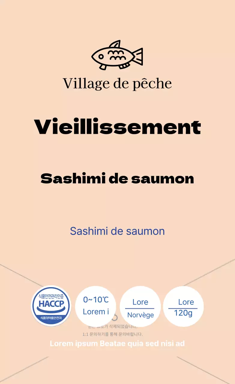 Sashimi de saumon vieilli