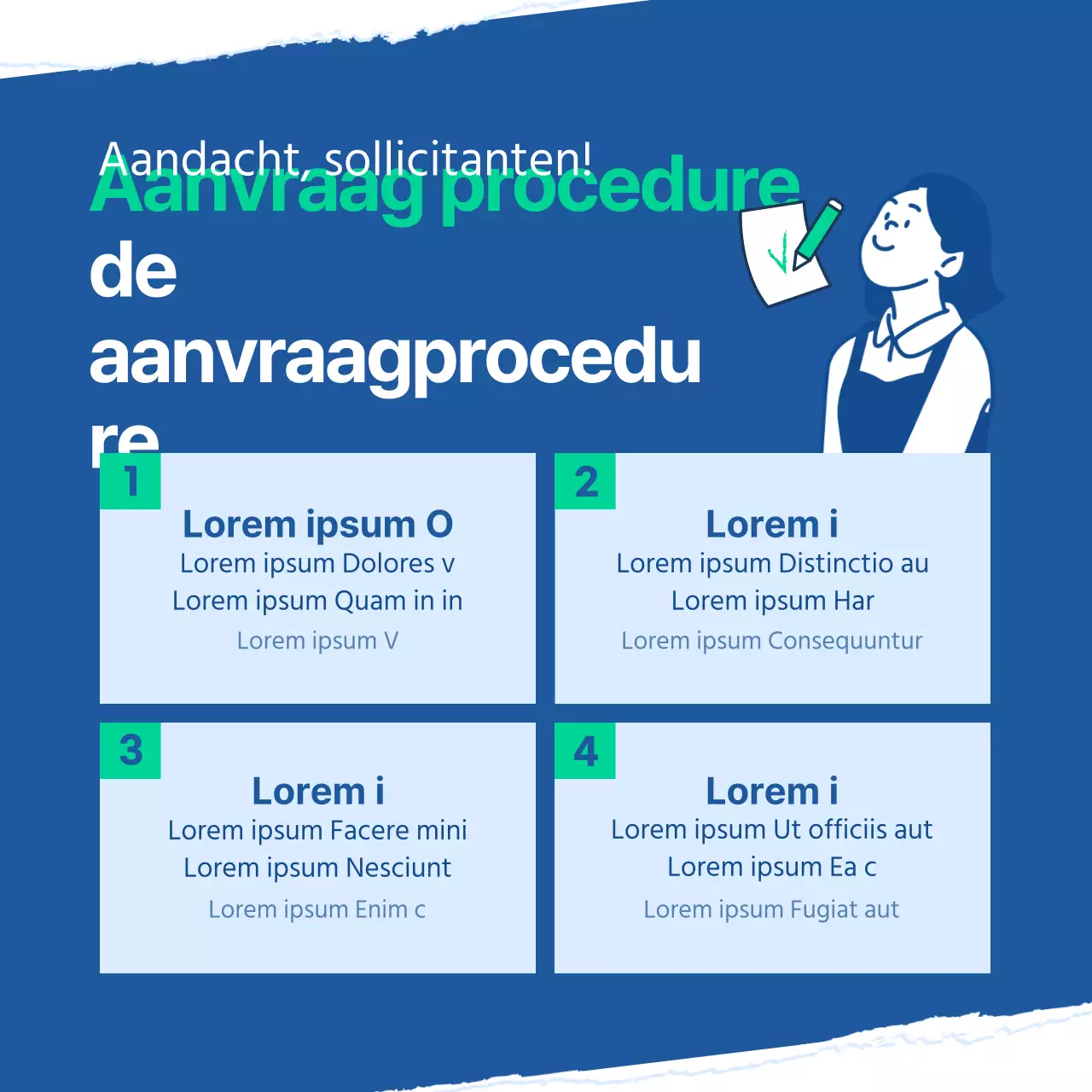 Het blauwe en mint universitaire werkstudietraject