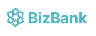 Entwerfen Sie ein einfaches Banklogo mit einem Symbollogo aus türkisfarbenen Linien