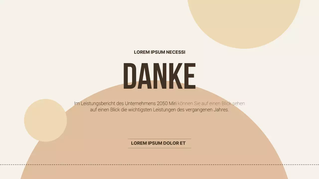 Saubere, beigefarbene Berichterstattung über die Unternehmensleistung