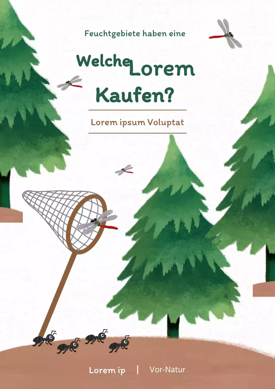 Grünes und braunes Insektensammelkonzept Ökologische Bildung