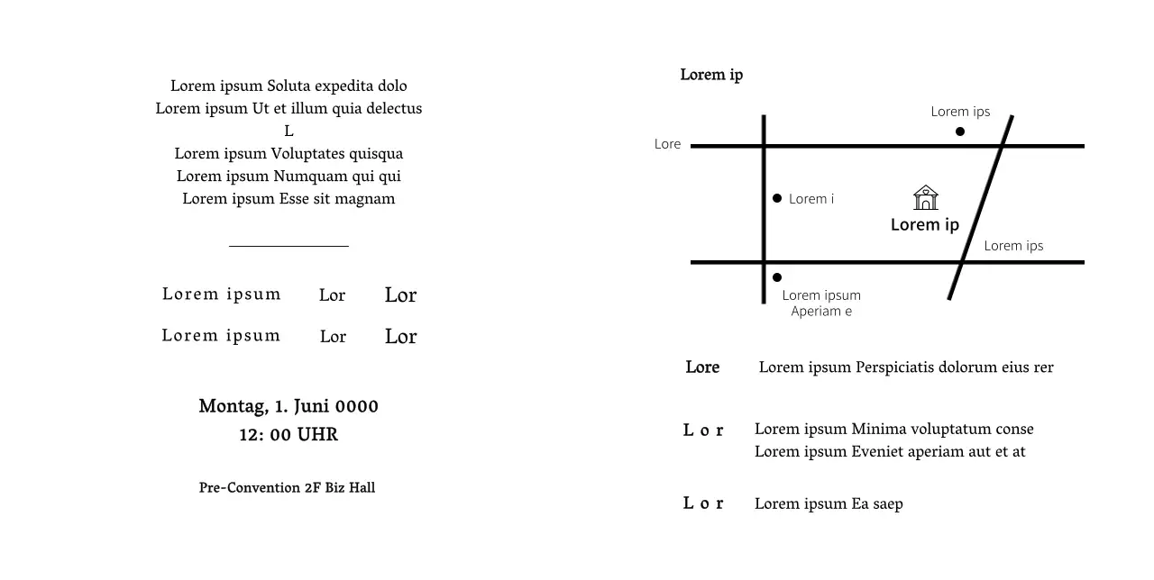 Hochzeitseinladung mit Hervorhebung des Datums in weißen Blumen