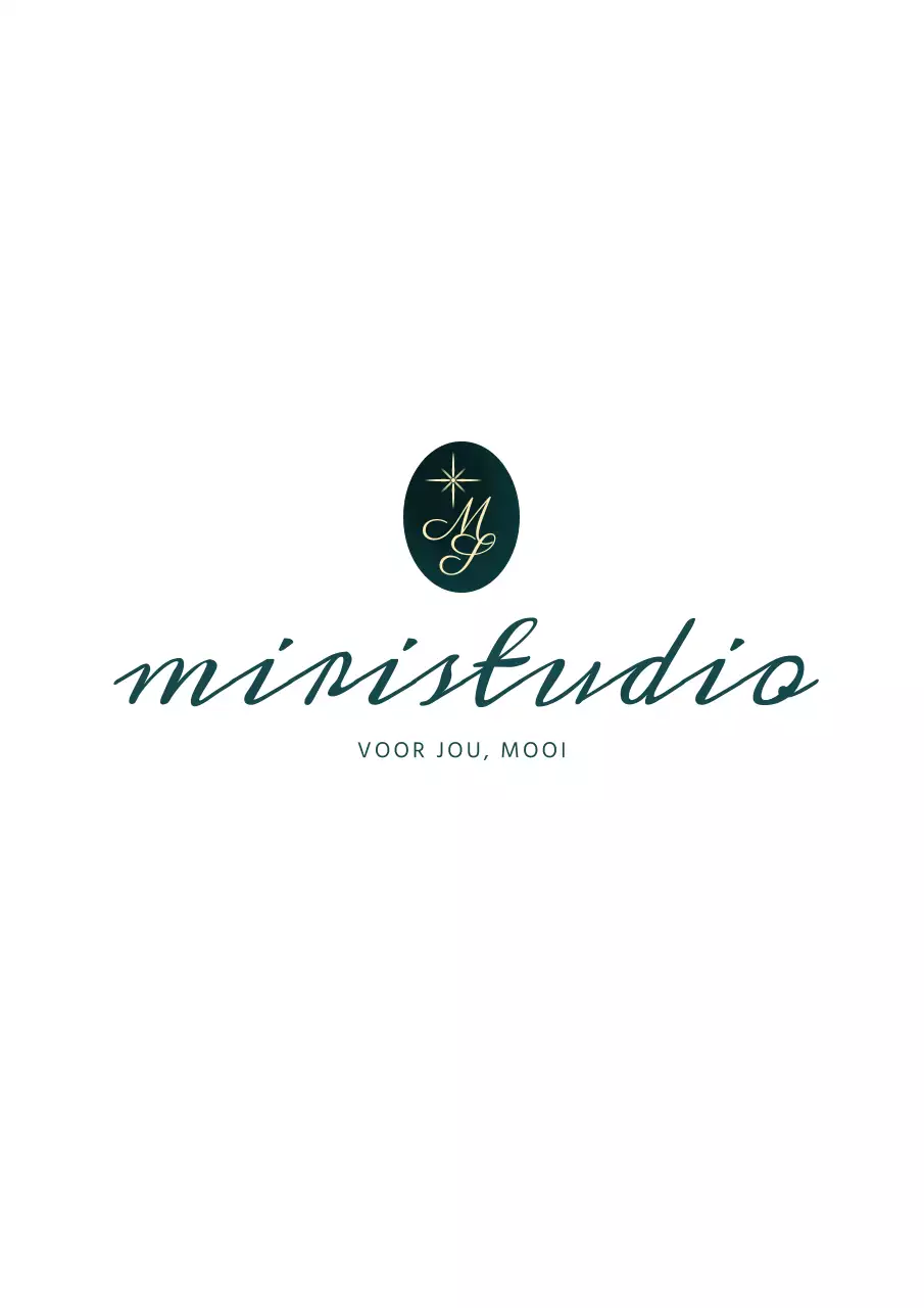 Koordetui voor juweliers met een stijlvol symboollogo en bedrijfsnaam in cursief.