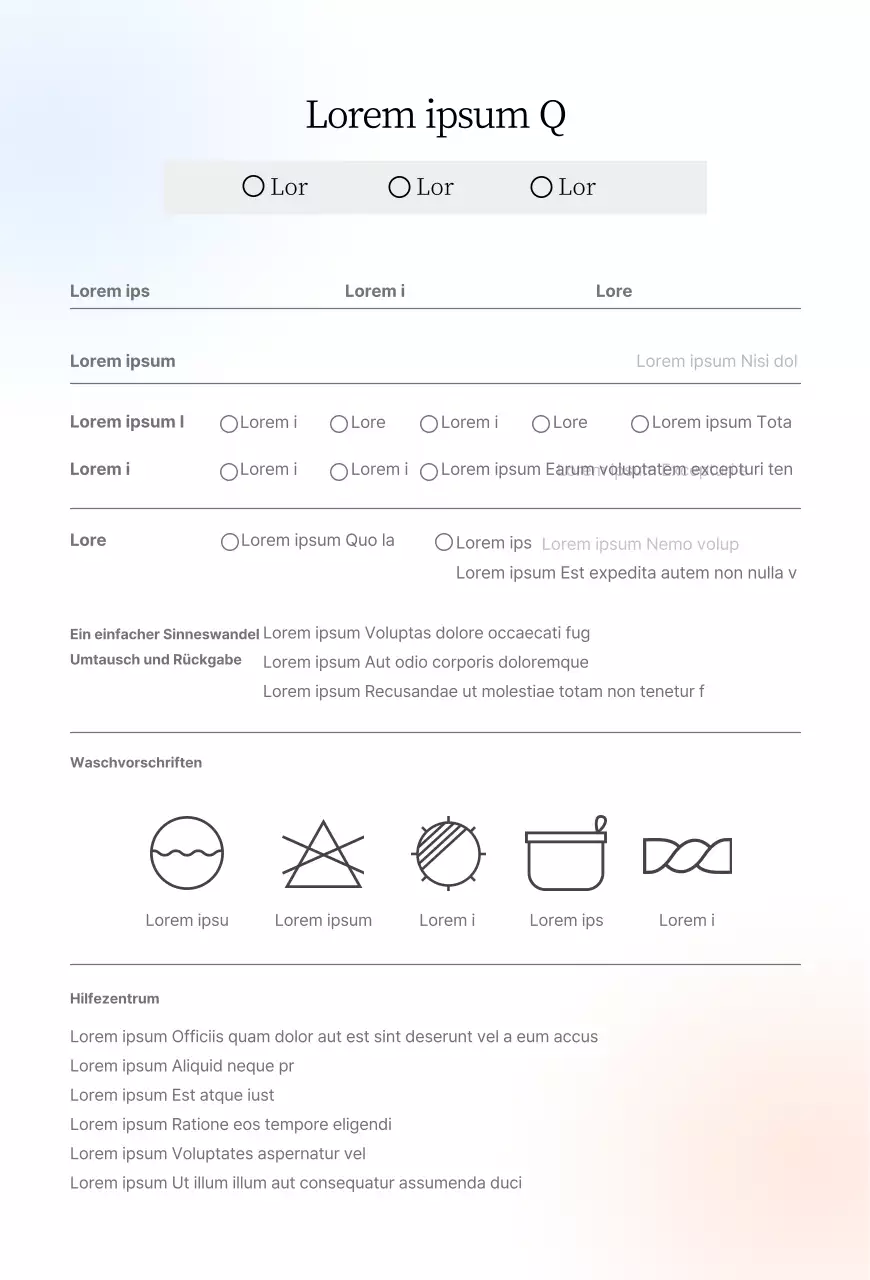 Glänzender einfacher Bekleidungsladen mit Farbverläufen