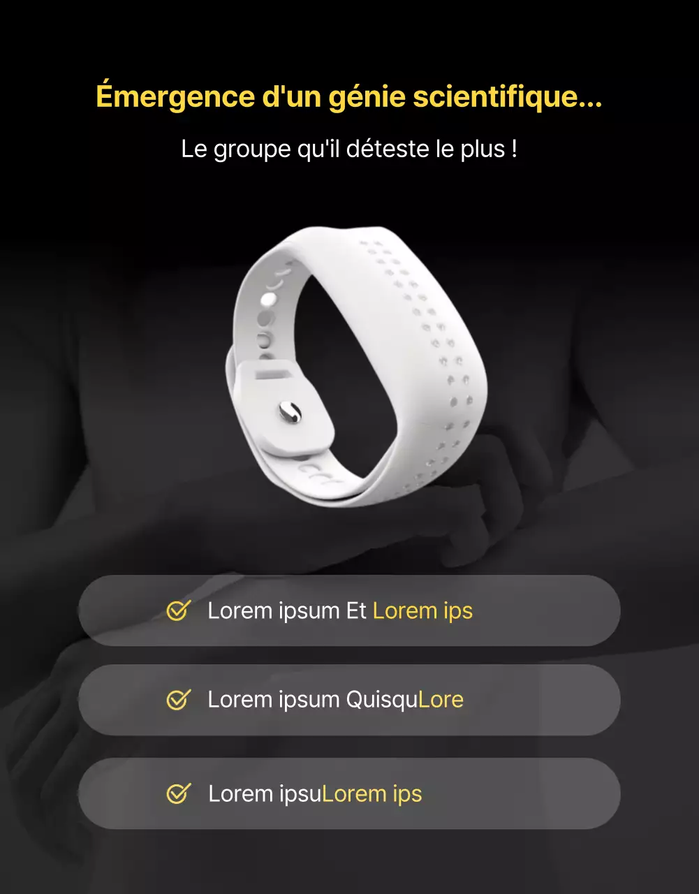 Promouvoir les produits anti-moustiques avec un aspect sombre, semblable à celui d'une affiche de film.