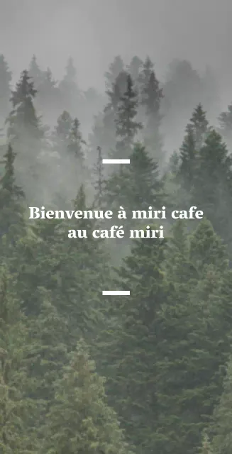 Café anglophone balsa avec affichage sentimental de photos de forêt