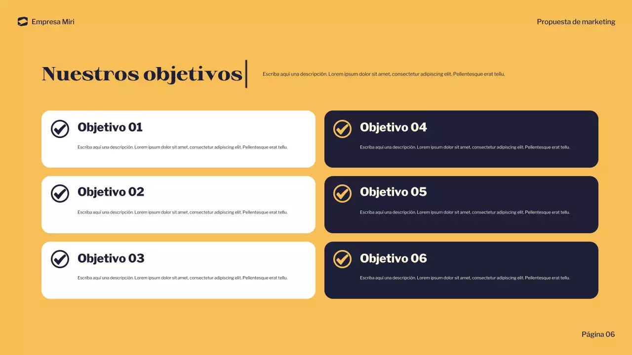 documento de marketing navy modern