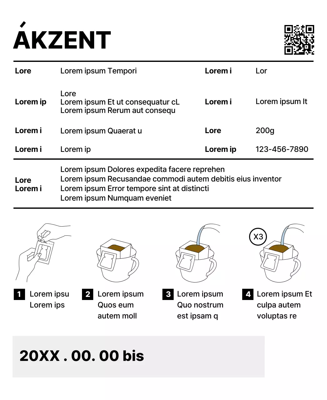 Schlichtes Design mit mehrfarbigen Formen als Akzente