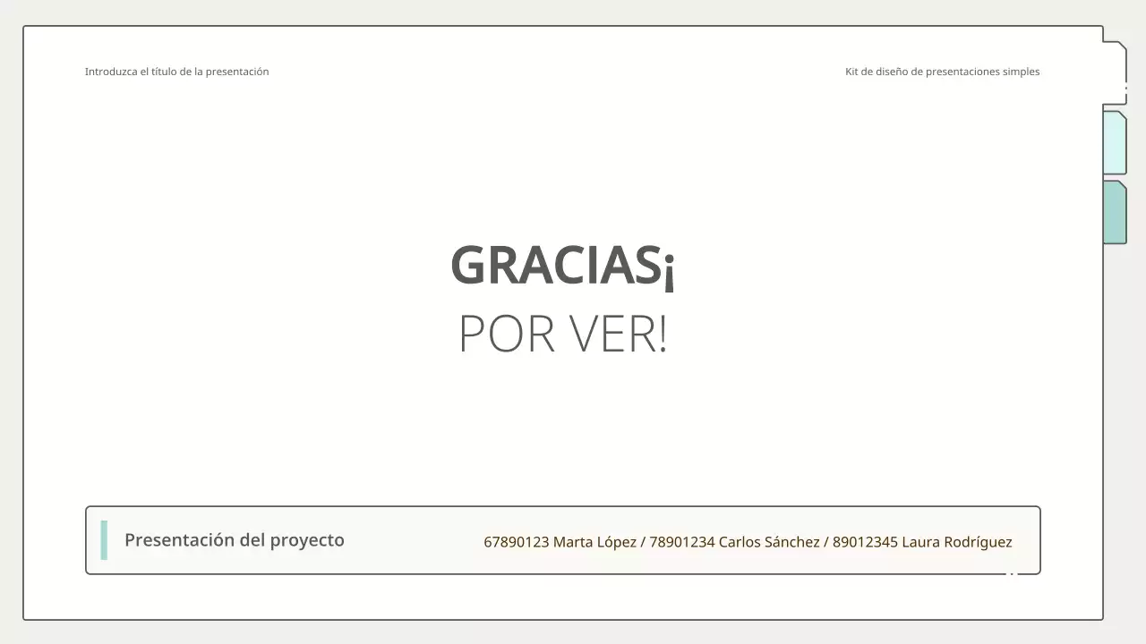 Kit de presentación limpio y sencillo en amarillo