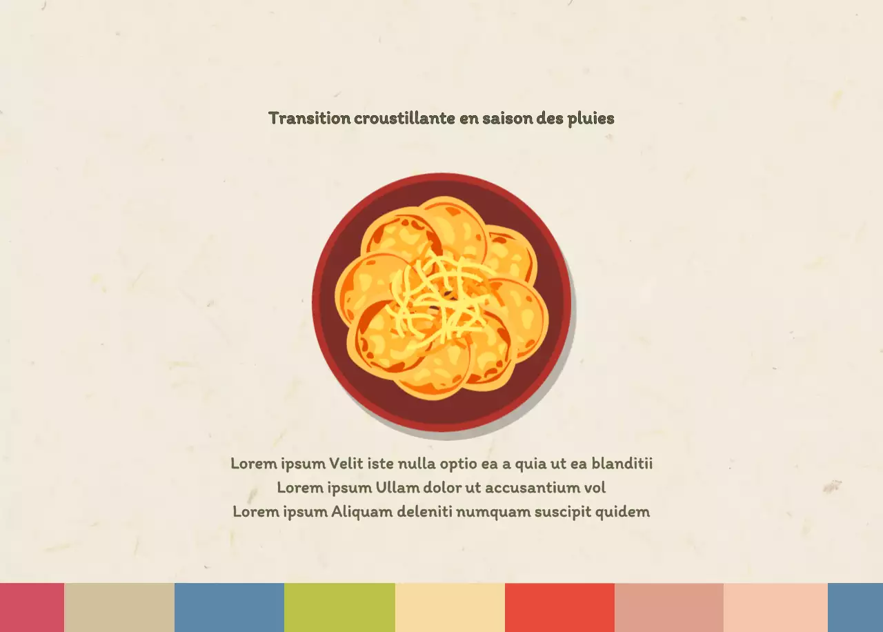 Calendrier des coupons de restaurants coréens traditionnels en beige et marron