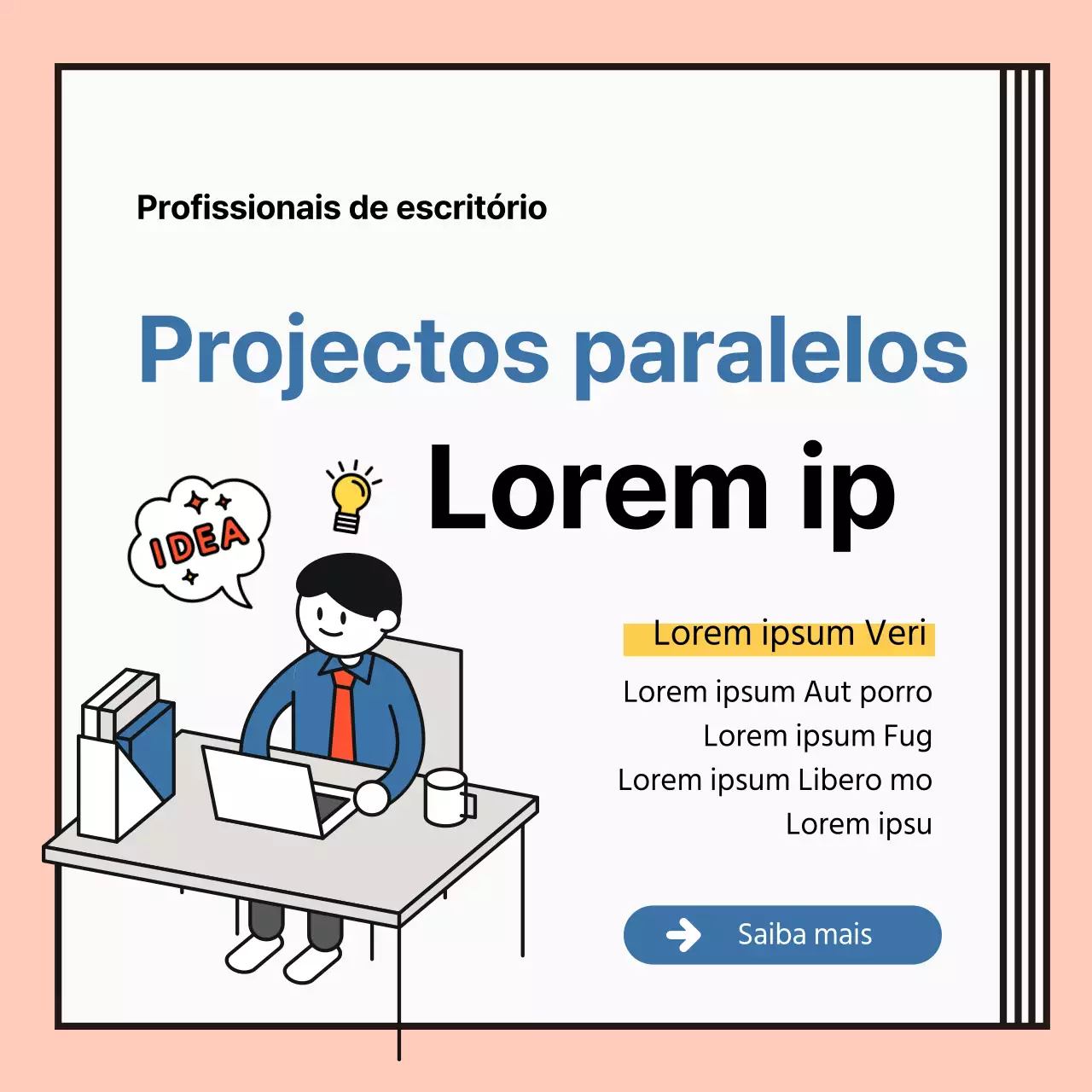Feed de notícias do Instagram do trabalhador