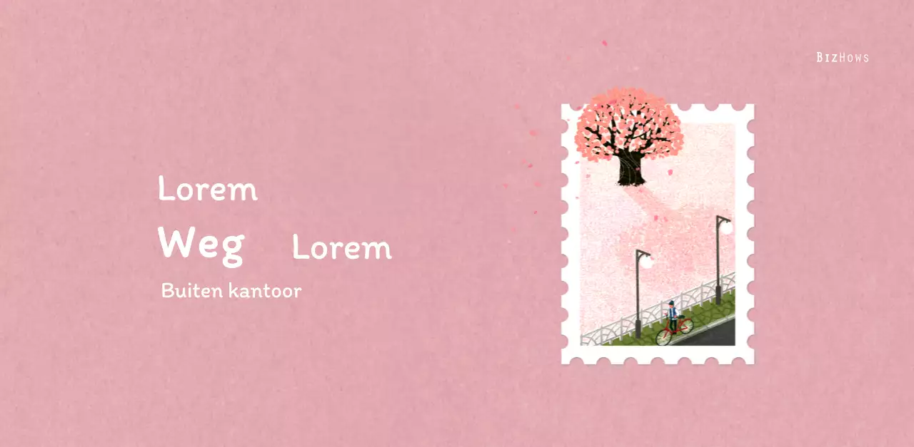 Stempelillustraties met een warm concept