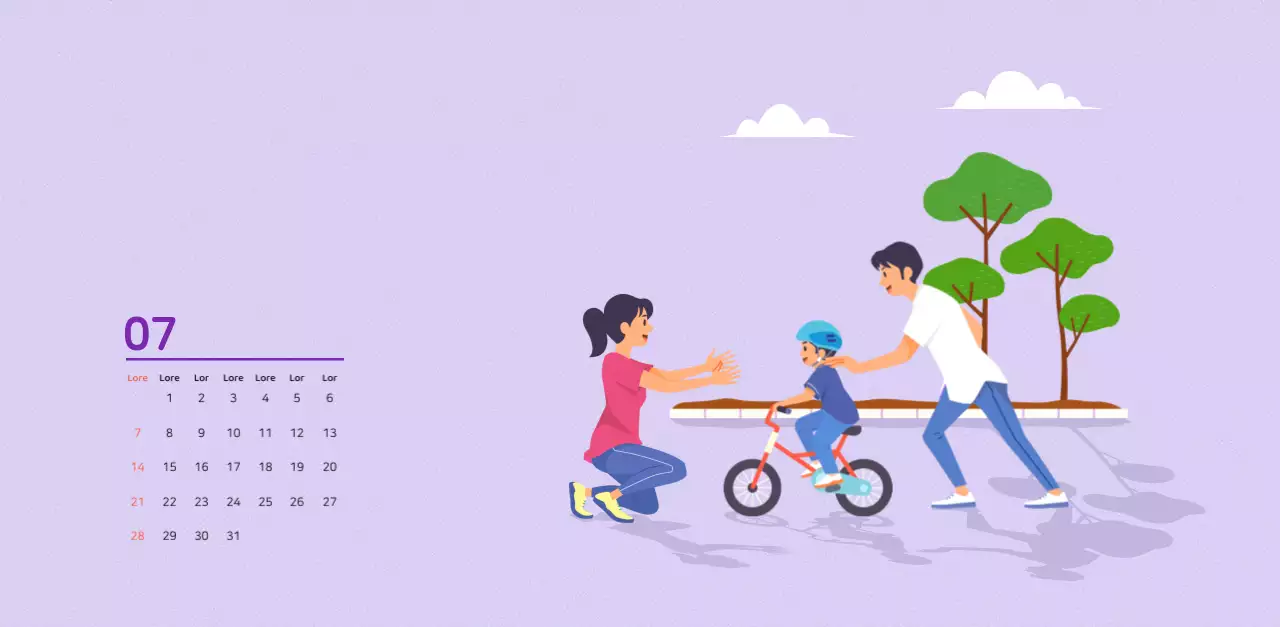 Veelkleurig familie-illustratieconcept