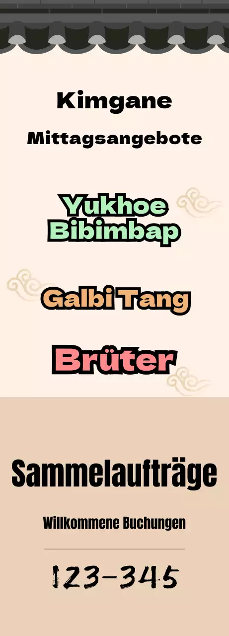 Traditionelles Konzept einer Metzgerei in einem beige gefliesten Haus