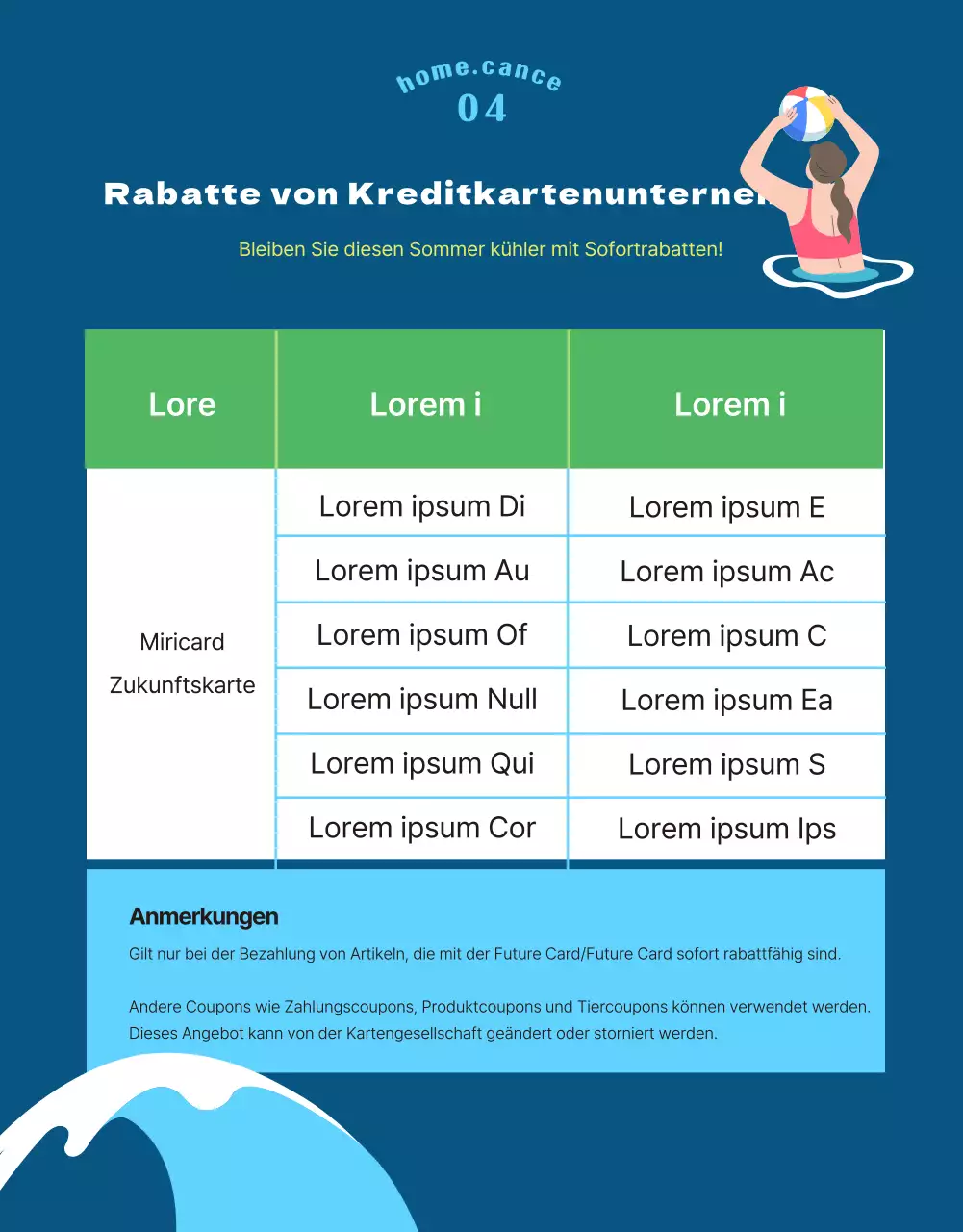 Ein farbenfrohes Sommerfest mit himmelblauen Akzenten