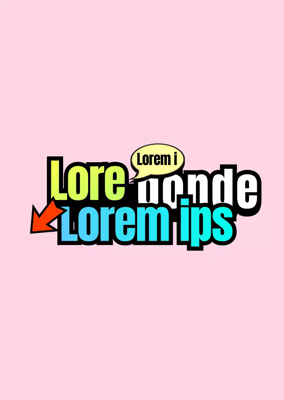 Texto guía con conceptos de degradado y flecha