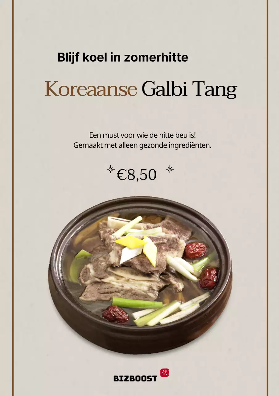 Promoot je gelanceerde menu met bruine voedselfoto's