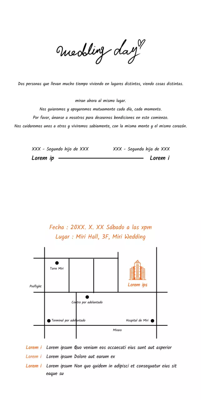 Invitaciones de boda de novios frente a frente sobre fondo amarillo claro