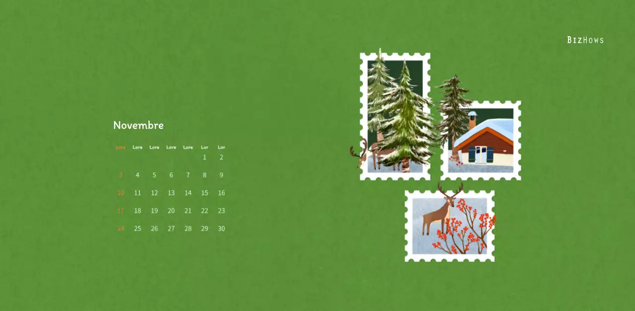 Illustrations de timbres avec un concept chaleureux